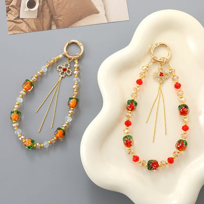 Phone Bead Strap Clover Fruit