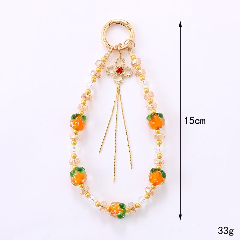 Phone Bead Strap Clover Fruit