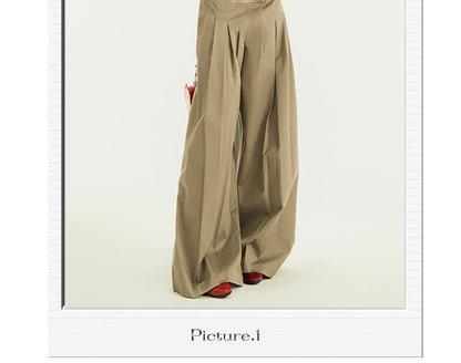 Low Rise Striped Wide Leg Cargo Pants