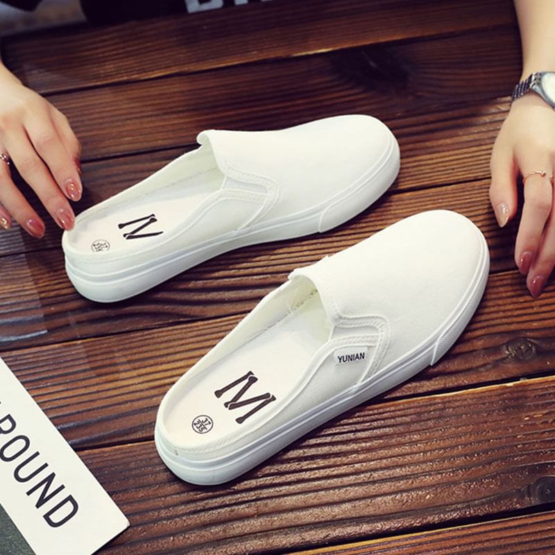 Couple Matching Plain Canvas Mules (Various Designs)