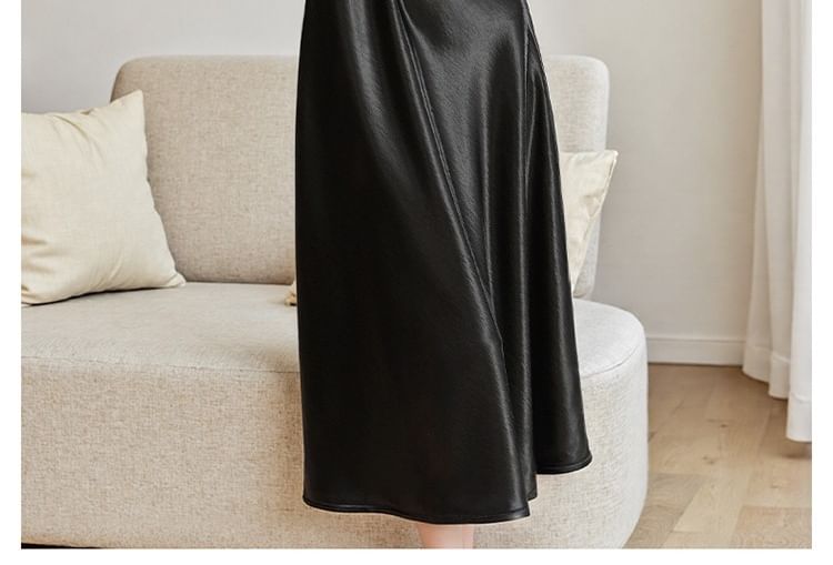 Spaghetti Strap Scoop Neck Plain Maxi Dress