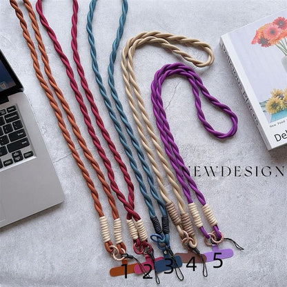 Helical Strap Phone Pad with Lanyard