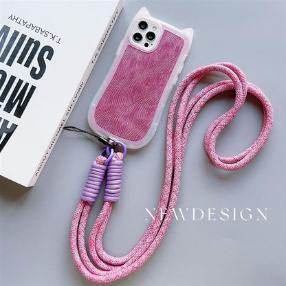 Plain Strap Phone Pad Lanyard with