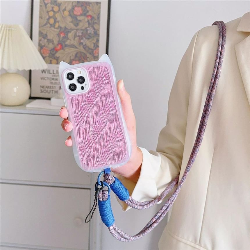 Plain Strap Phone Pad Lanyard with