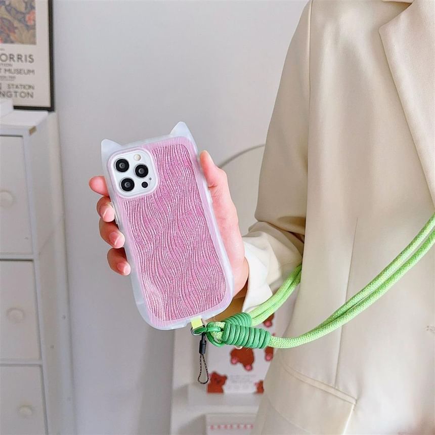 Plain Strap Phone Pad Lanyard with