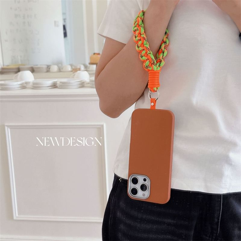 Phone Strap with Pad Lanyard Braided