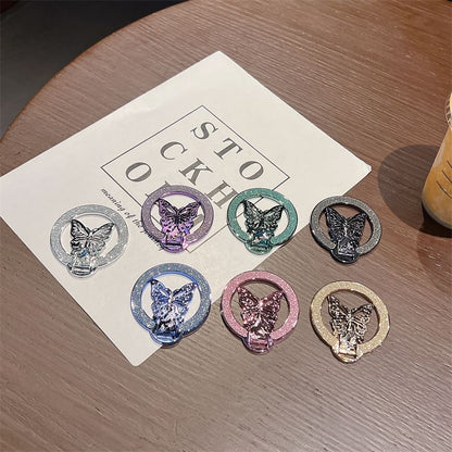 Magnetic Stand Butterfly Glitter Phone