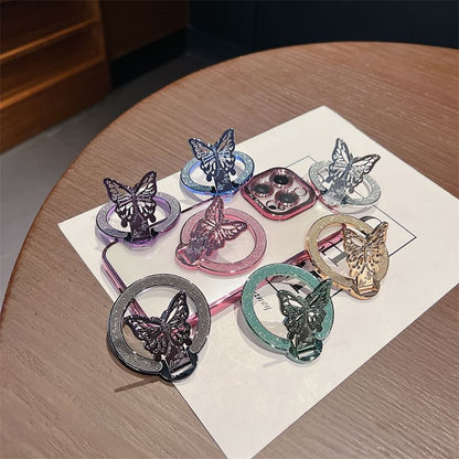 Magnetic Stand Butterfly Glitter Phone