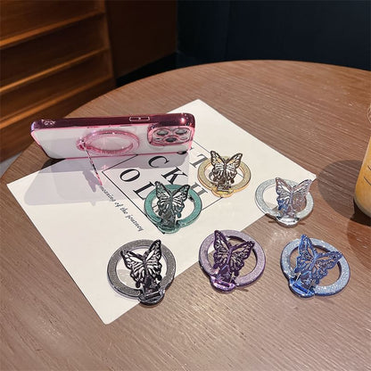 Magnetic Stand Butterfly Glitter Phone