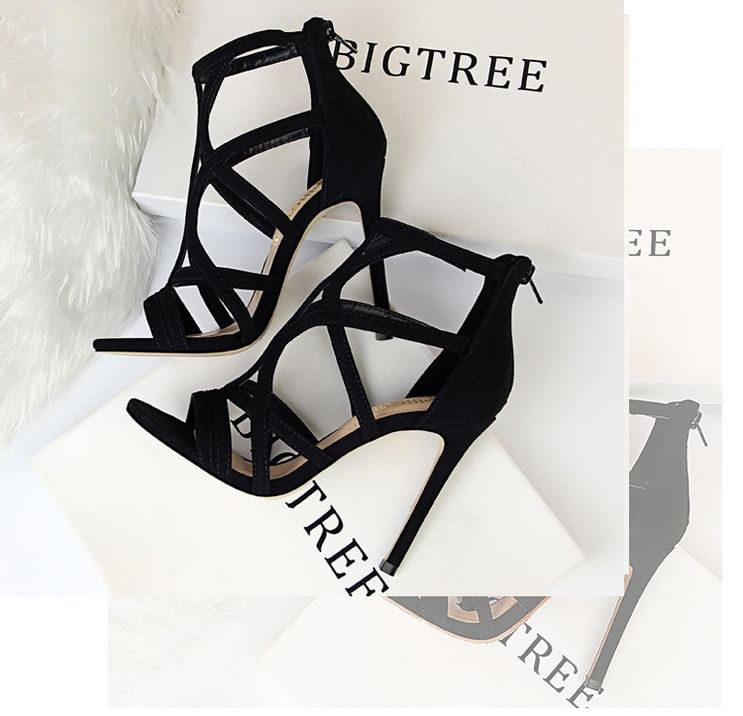 Strappy Stiletto Sandals