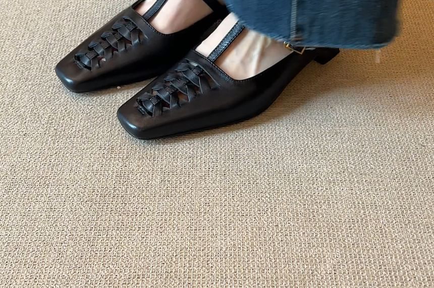 Low Heel Pointy Mules