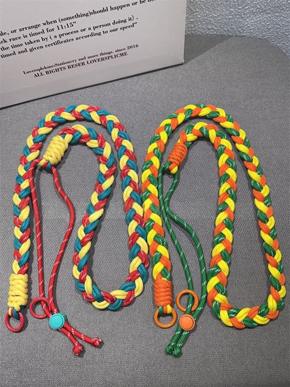with Phone Braided Lanyard Pad