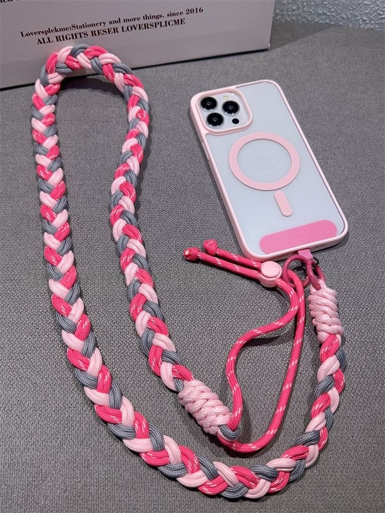 with Phone Braided Lanyard Pad