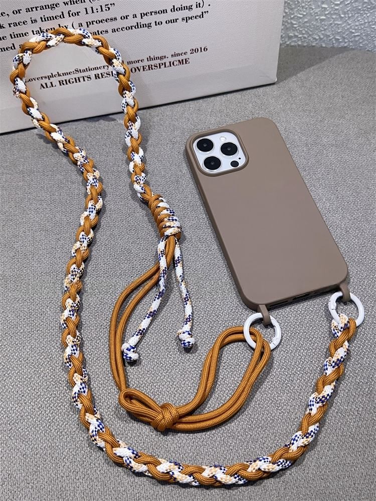 with Braided Lanyard Phone Strap Pad