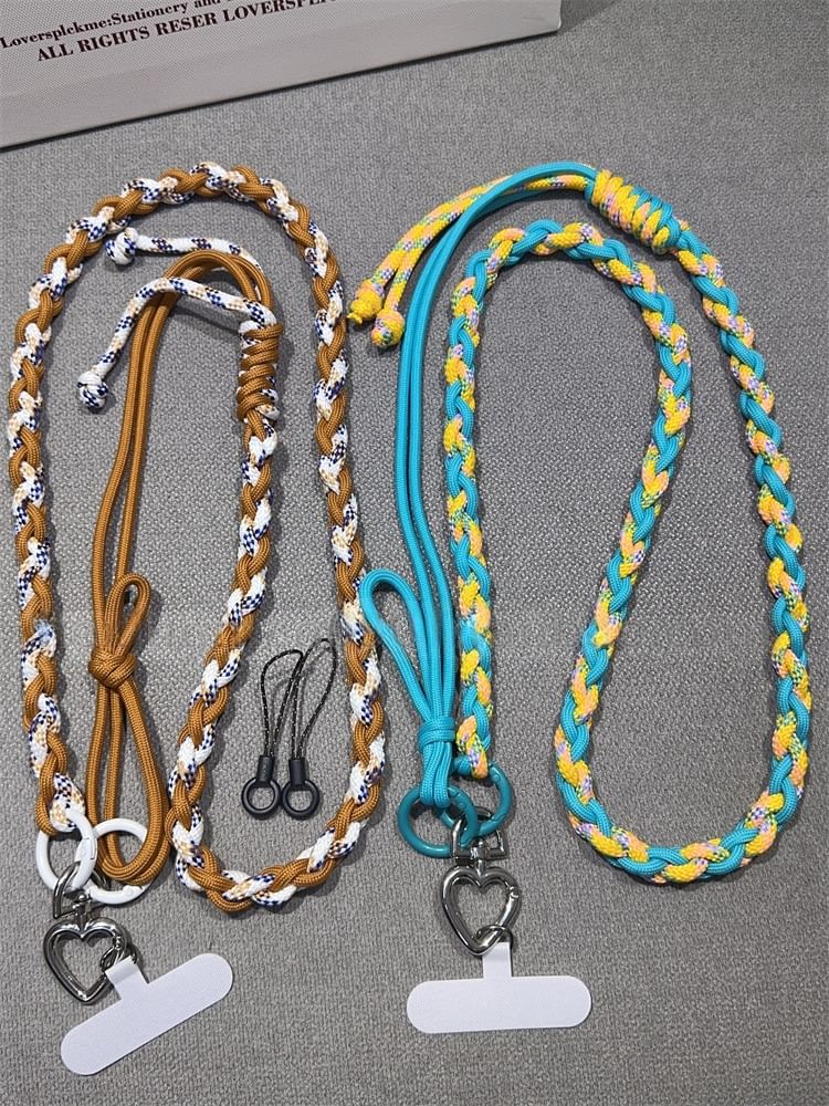 with Braided Lanyard Phone Strap Pad