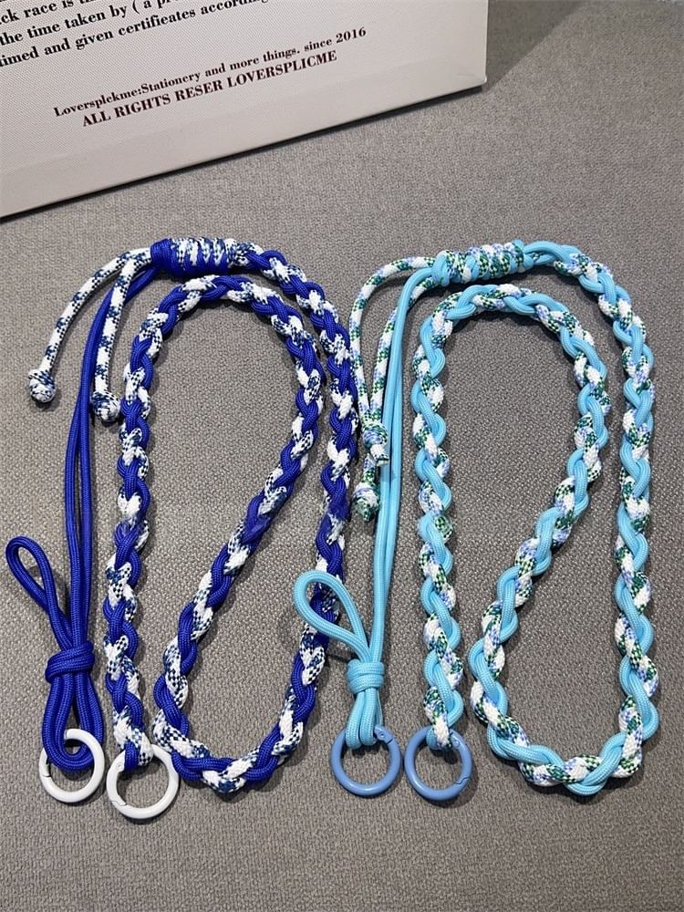 with Braided Lanyard Phone Strap Pad