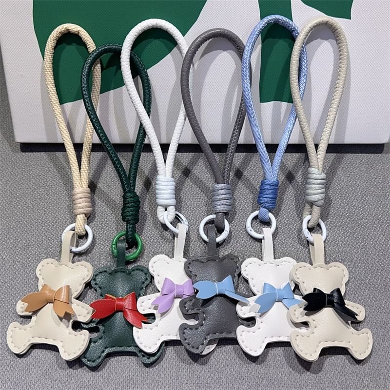 and Pad Bear Faux Leather Phone with Strap Lanyard