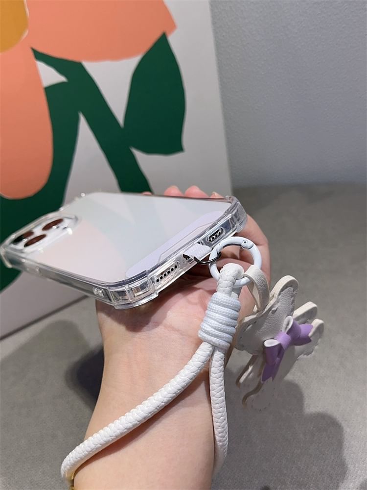 and Pad Bear Faux Leather Phone with Strap Lanyard