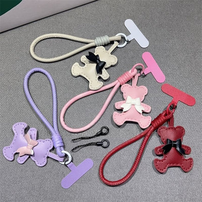 and Pad Bear Faux Leather Phone with Strap Lanyard