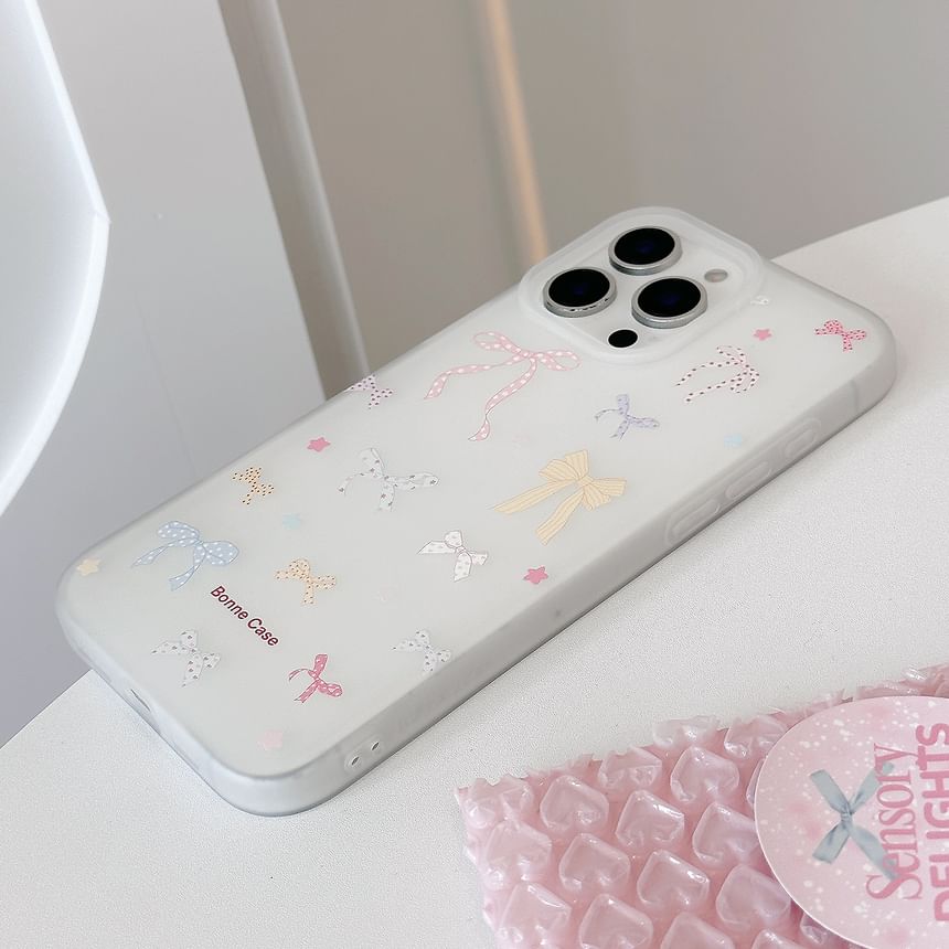 Bow Print Phone Case