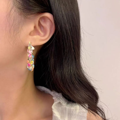 Butterfly Alloy Earring Hoop