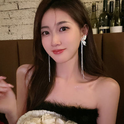 Threader Butterfly Alloy Earring