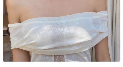 Floral Earring Dangle Alloy Asymmetrical