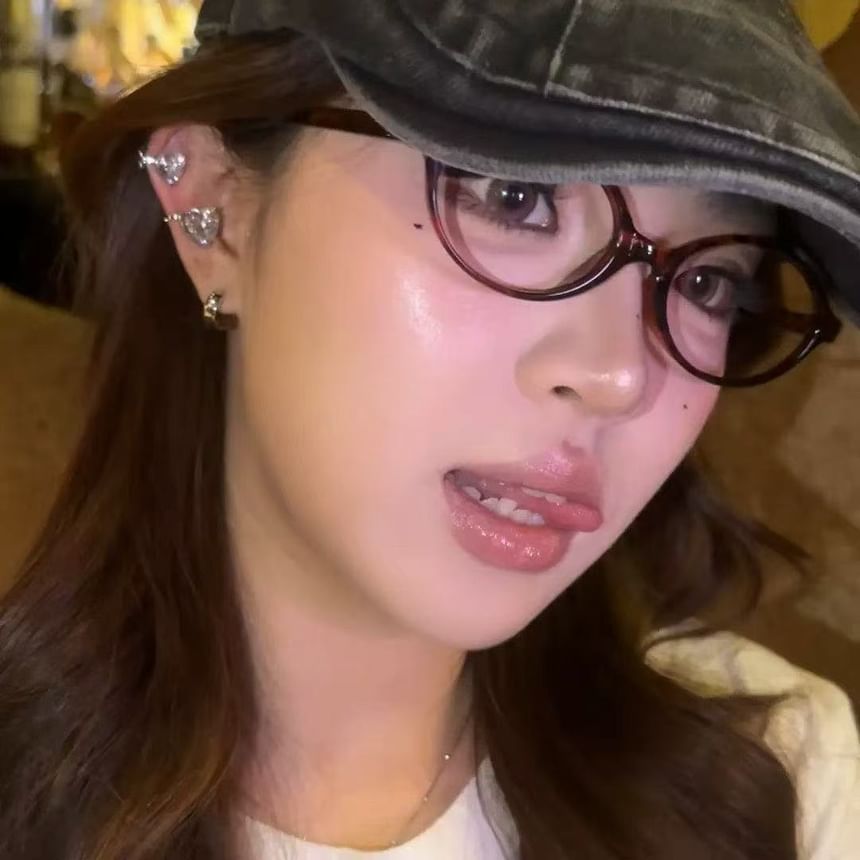 Ear Heart Set Rhinestone of 4: Alloy Cuff