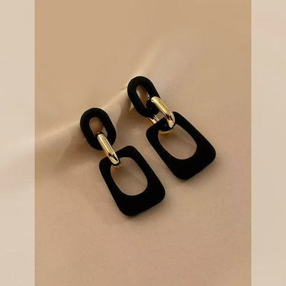Geometric Acrylic Dangle Earring Alloy