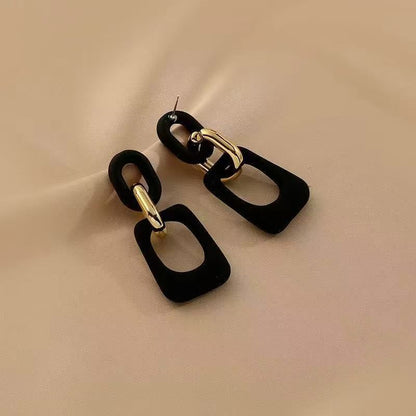 Geometric Acrylic Dangle Earring Alloy