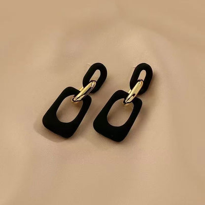 Geometric Acrylic Dangle Earring Alloy