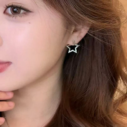 Star Alloy Huggie Earring