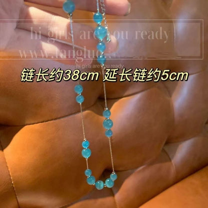 Choker Gemstone Bead Alloy Faux