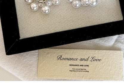 Faux Earring Drop Alloy Pearl