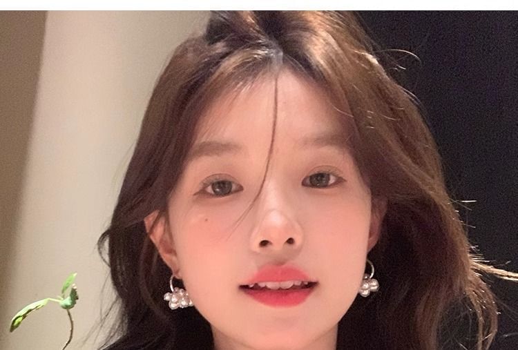 Faux Earring Drop Alloy Pearl