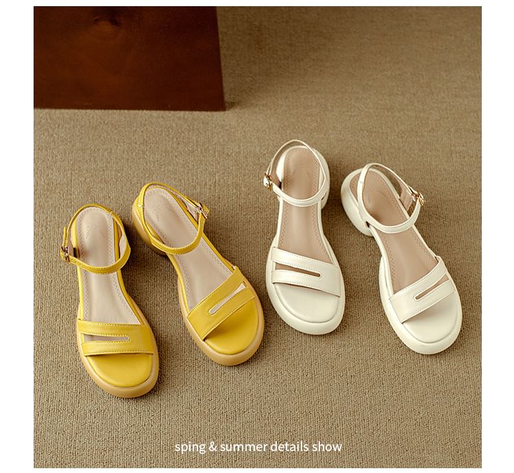 Strappy Platform Chunky Heel Sandals