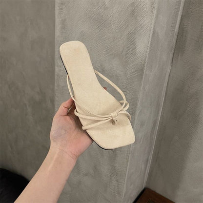 Square Toe Plain Sandals