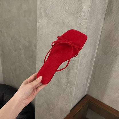 Square Toe Plain Sandals
