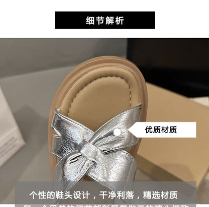 Platform Slide Sandals