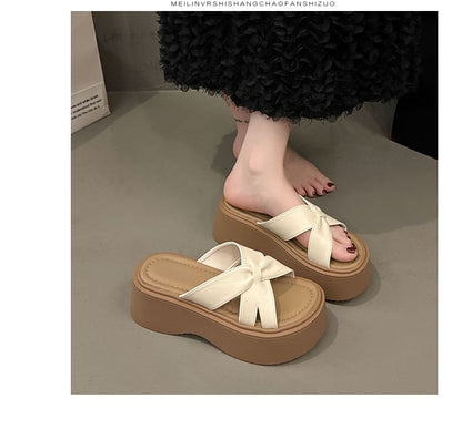 Platform Slide Sandals