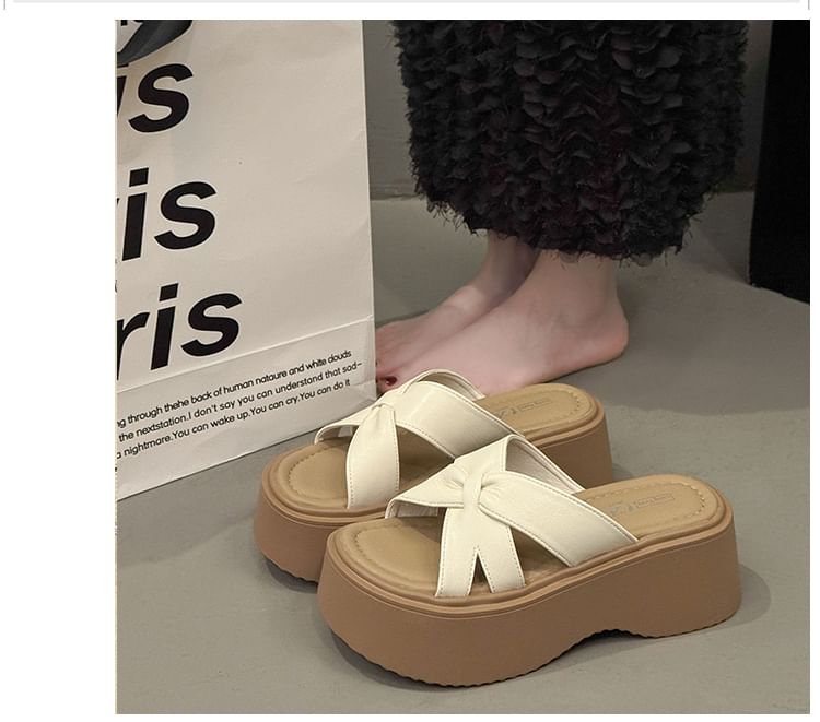 Platform Slide Sandals