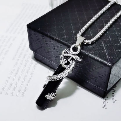 Embossed Pendant Alloy Round Box Chain Necklace (Various Designs)