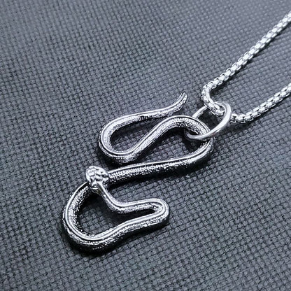 Embossed Pendant Alloy Round Box Chain Necklace (Various Designs)