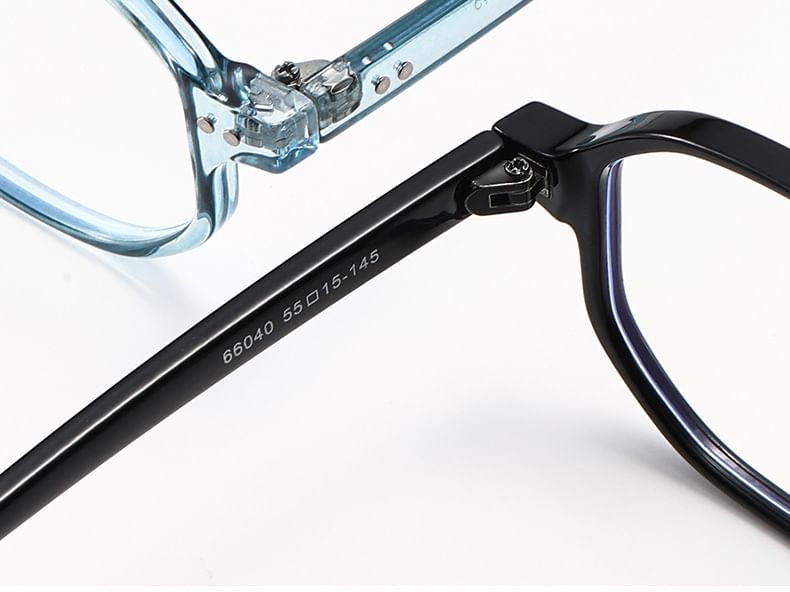 Double Bridge Aviator Plastic Blue Light Blocking Eyeglasses