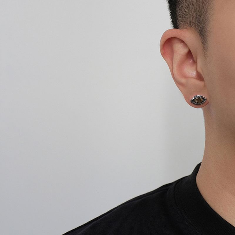 Sterling Silver Eye Stud Earring