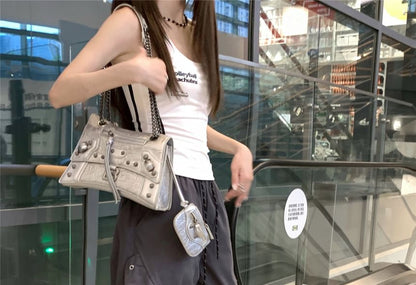 Drawstring Waist Plain Wide Leg Cargo Pants