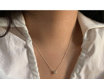 Pendant Necklace Sterling Bead Silver