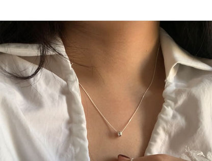 Pendant Necklace Sterling Bead Silver