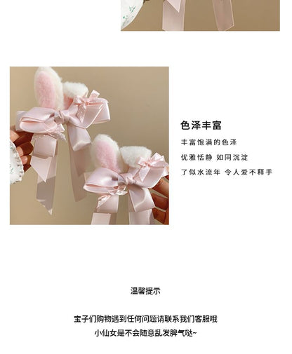 Rabbit Ear Clip Bow Set / Hair