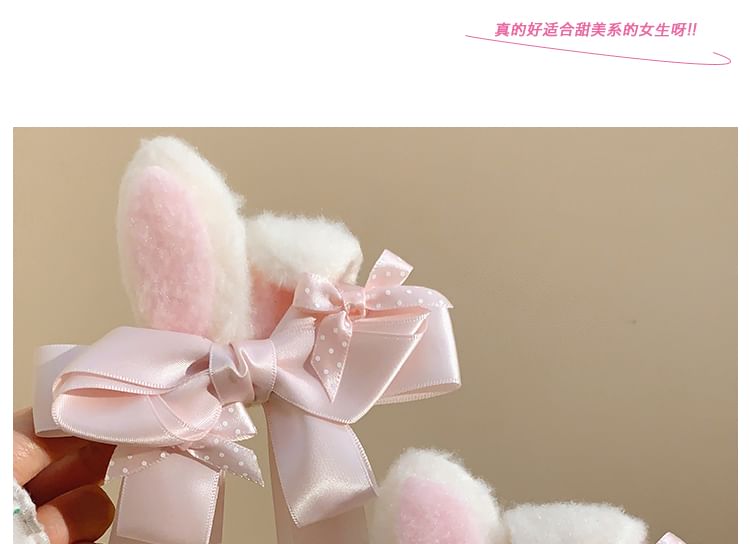 Rabbit Ear Clip Bow Set / Hair